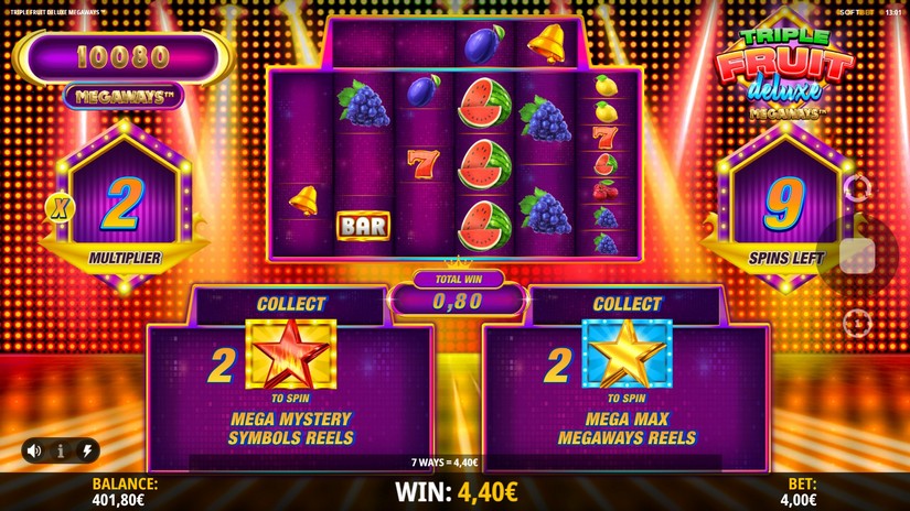 Triple Fruit Deluxe Megaways slot screen 5