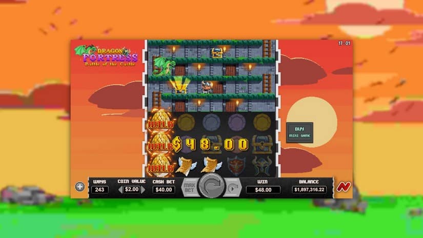 Dragon Fortress Battle of the Castle slot screen 5