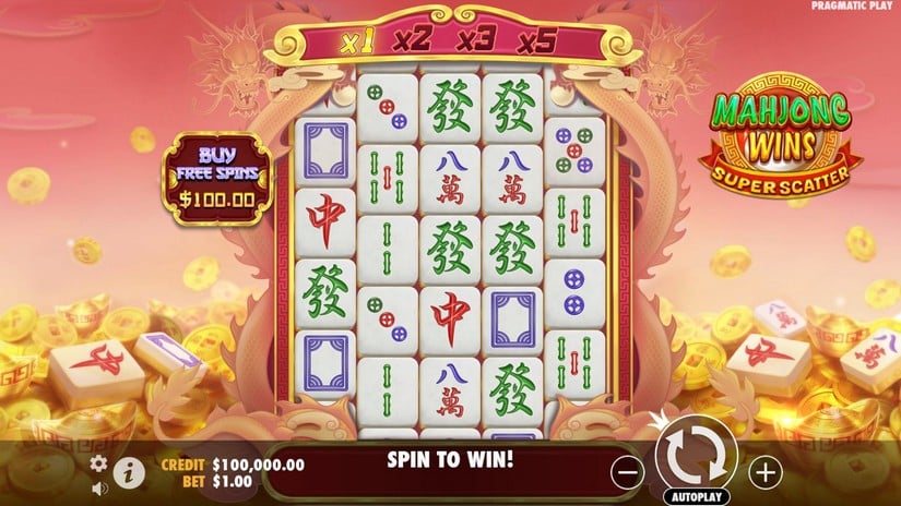 Mahjong Wins Super Scatter slot screen 1