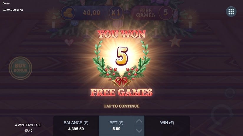 A Winter’s Tale slot screen 9