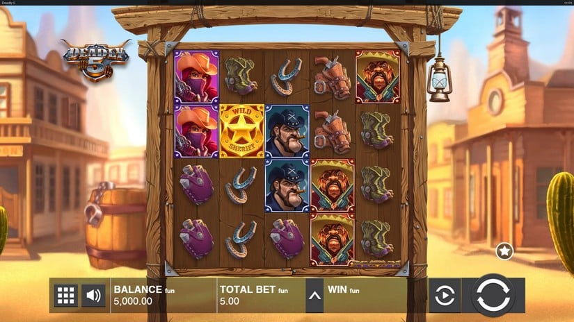 Deadly 5 slot screen 1