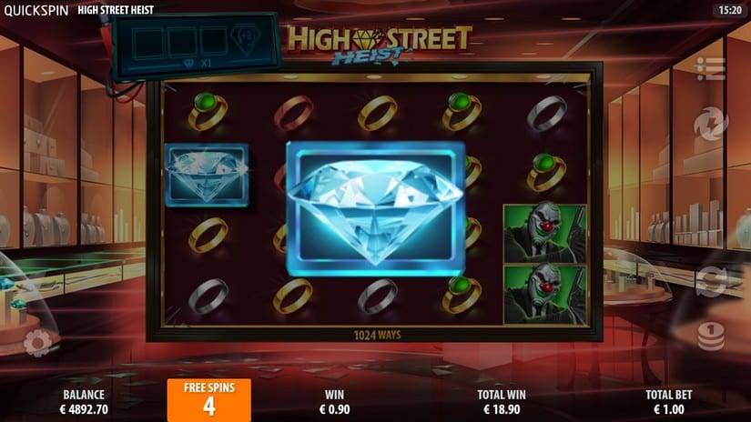 High Street Heist slot screen 6