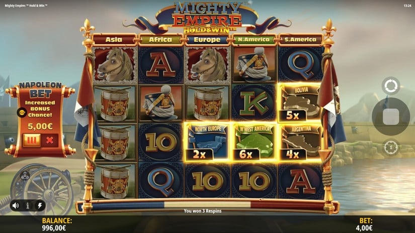 Mighty Empire Hold & Win slot screen 2