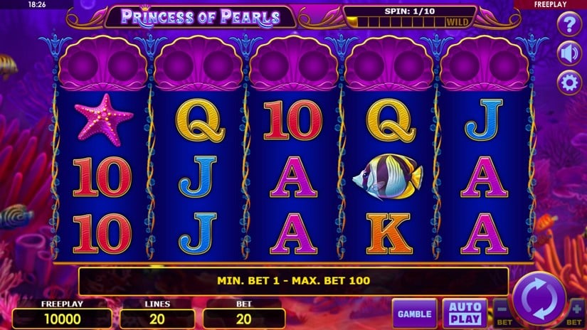 Princess of Pearls slot screen 1