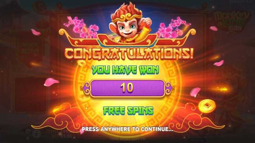 Monkey King Rush slot screen 3