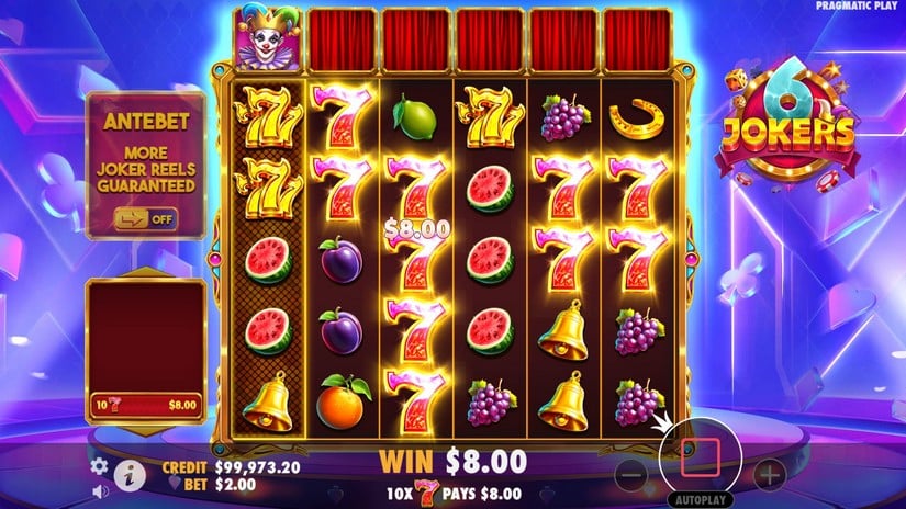 6 Jokers slot screen 2