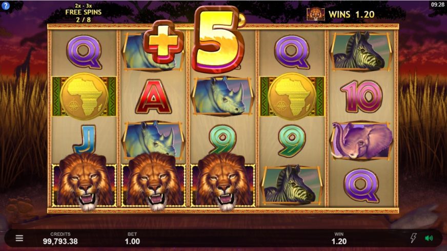 African Quest slot screen 5