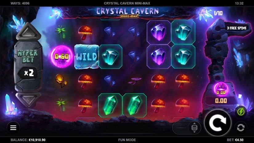 Crystal Cavern Mini-Max slot screen 3