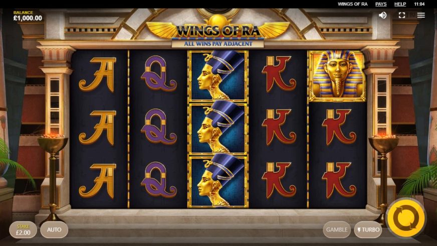 Wings of Ra slot screen 1