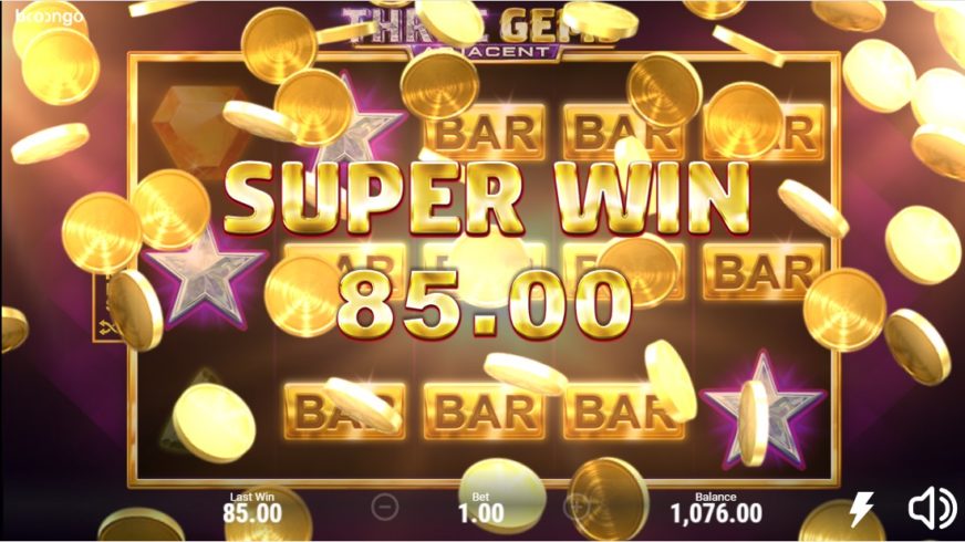 Three Gems slot screen 4