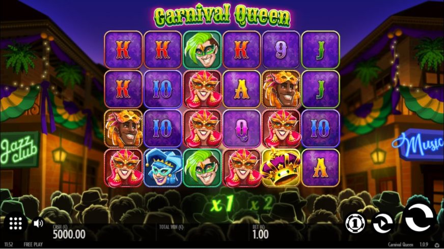 Carnival Queen slot screen 1