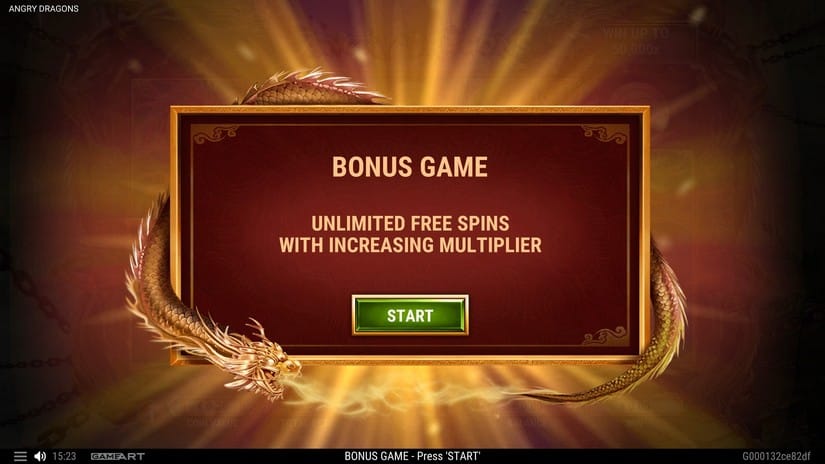 Angry Dragons slot screen 4