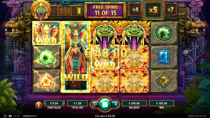 Kukulkans Queen slot screen 6