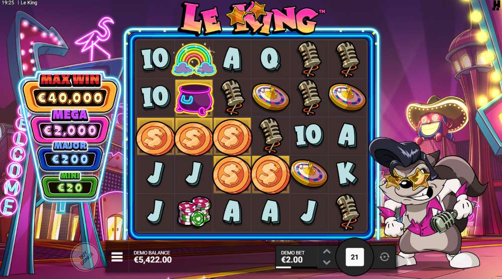 Play free Le King slot