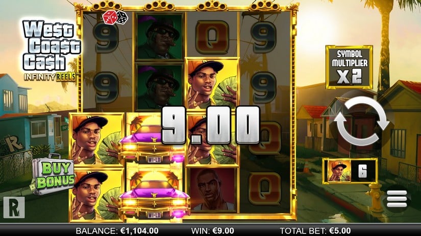 West Coast Cash Infinity Reels slot screen 2
