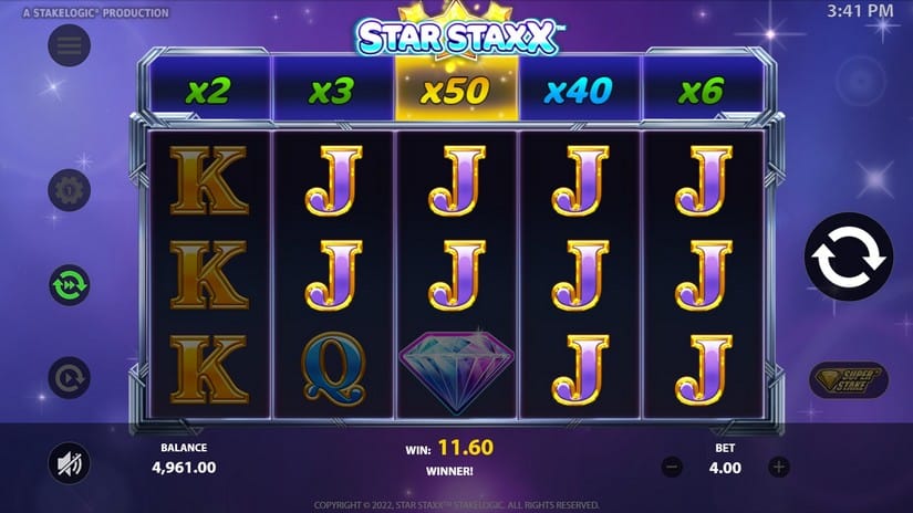 Star Staxx slot screen 2