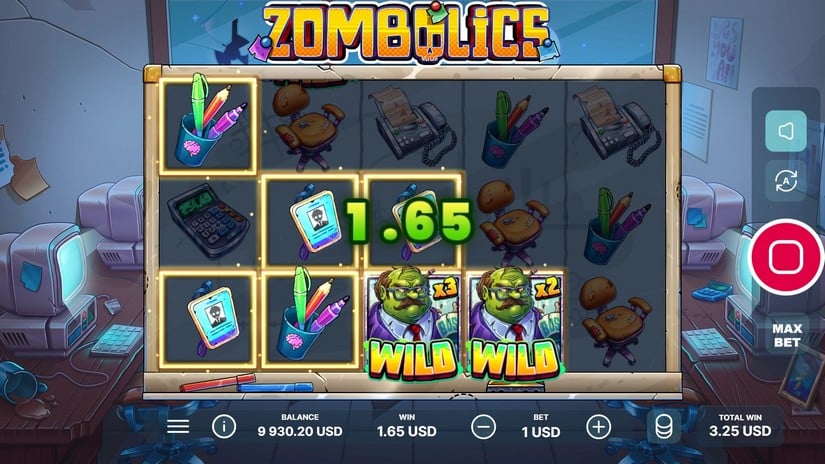 Zombolics slot screen 6