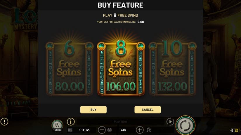 Lost Mystery Chests slot screen 3