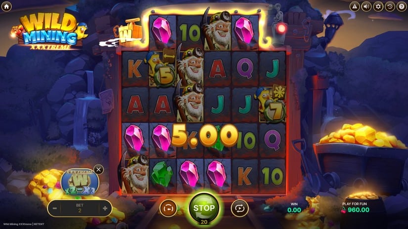 Wild Mining XXXtreme slot screen 2