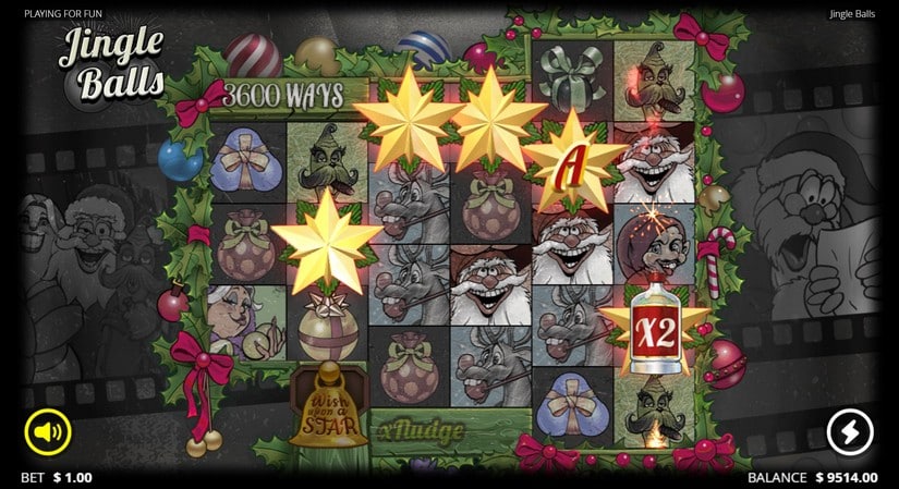 Jingle Balls slot screen 2