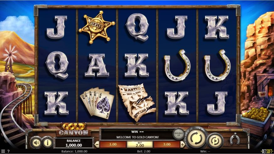 Gold Canyon slot screen 1