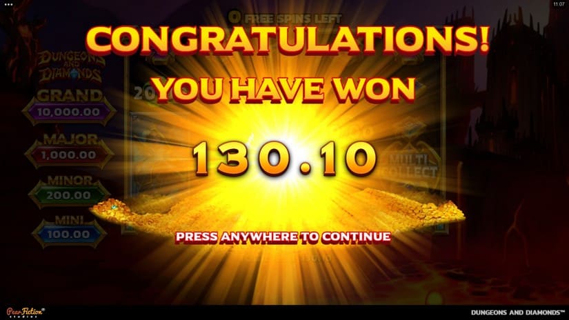 Dungeons and Diamonds slot screen 8