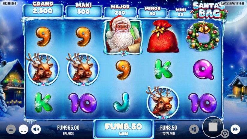Santa’s Bag slot screen 4