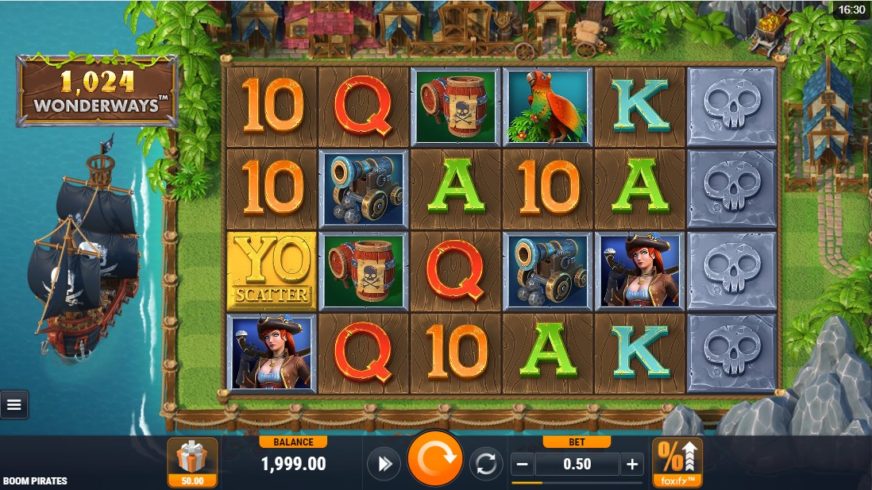 Boom Pirates slot screen 1