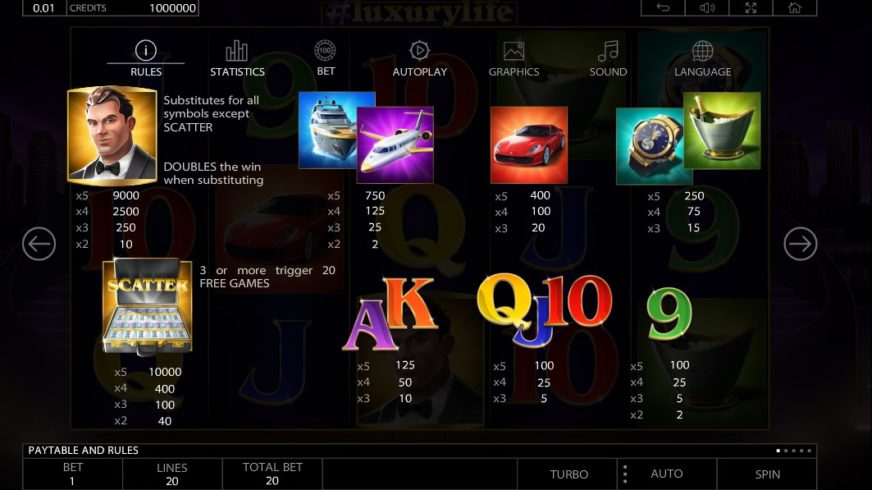 #Luxurylife slot screen 2