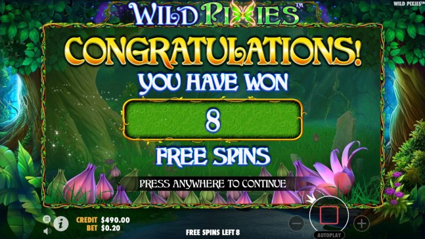 Wild Pixies slot screen 4
