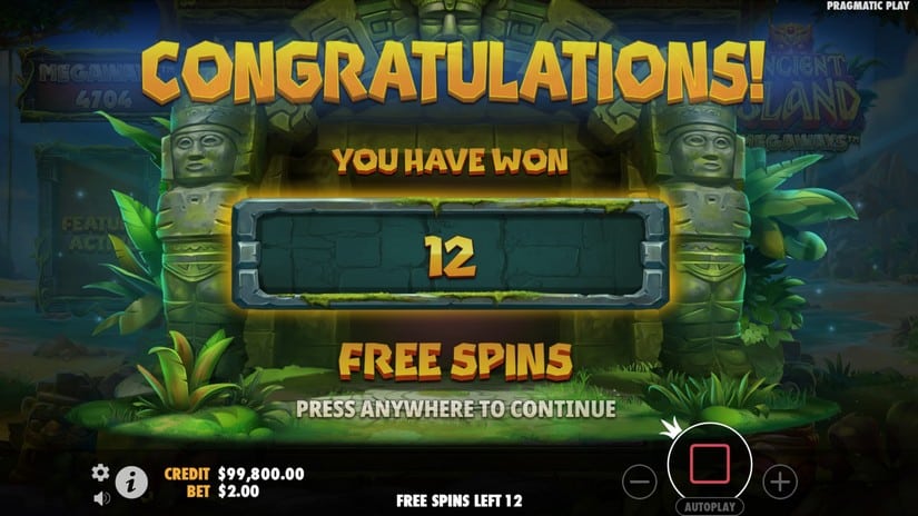 Ancient Island Megaways slot screen 2