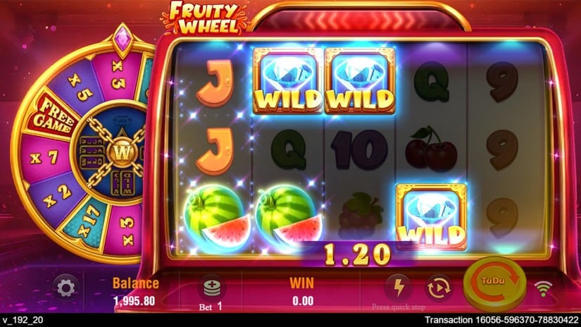 Fruity Wheel slot screen 2