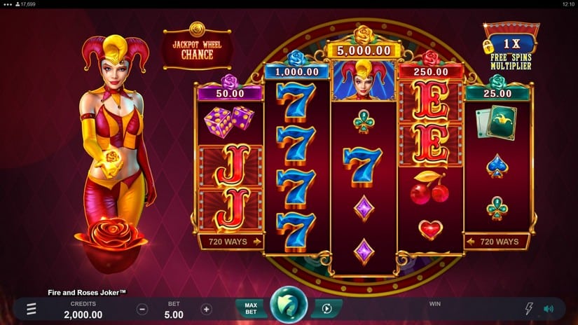 Fire and Roses Joker slot screen 1