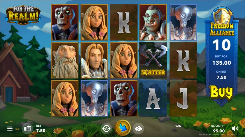 For The Realm slot screen 1