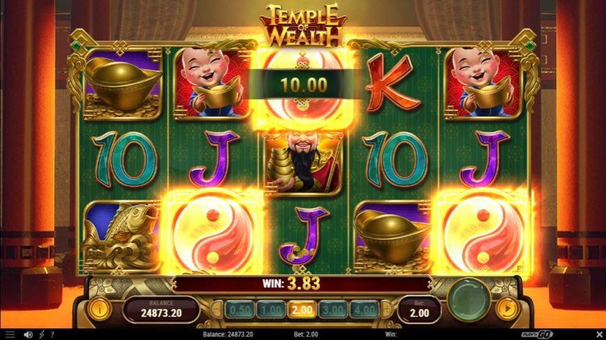 Temple of Wealth slot screen 2
