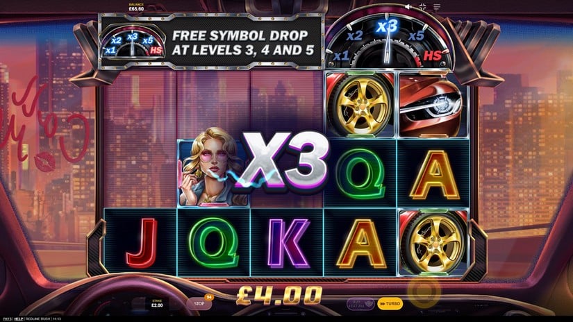 Redline Rush slot screen 3