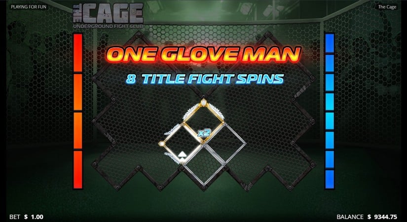 The Cage slot screen 5