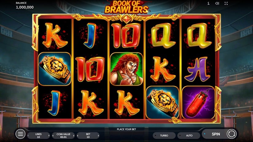 Book of Brawlers slot screen 1