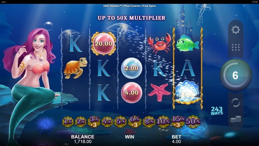 Pearl Catcher slot screen 4