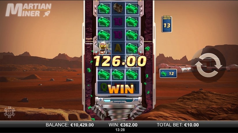 Martian Miner Infinity Reels slot screen 6