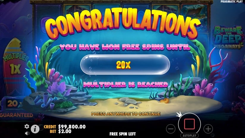 Beware The Deep Megaways slot screen 5