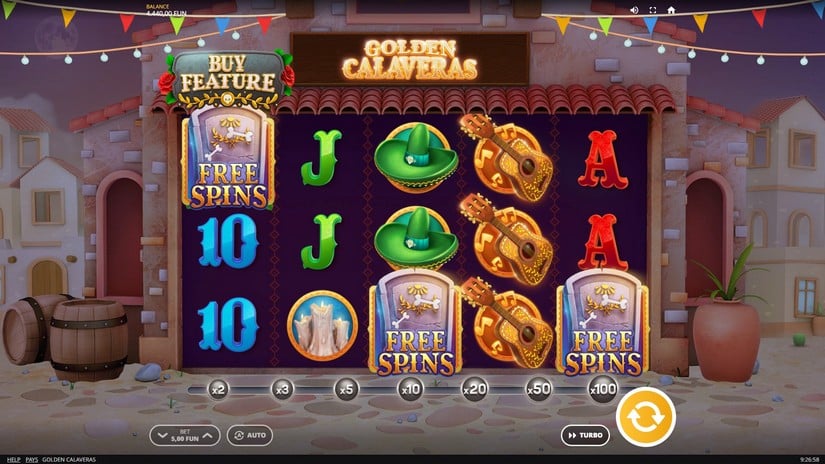 Golden Calaveras slot screen 3