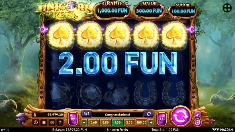 Unicorn Reels slot screen 2