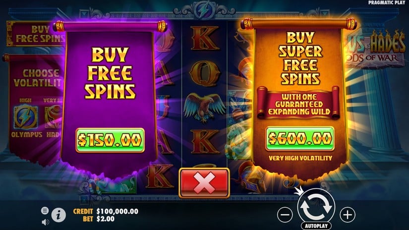 Zeus vs Hades – Gods of War slot screen 2