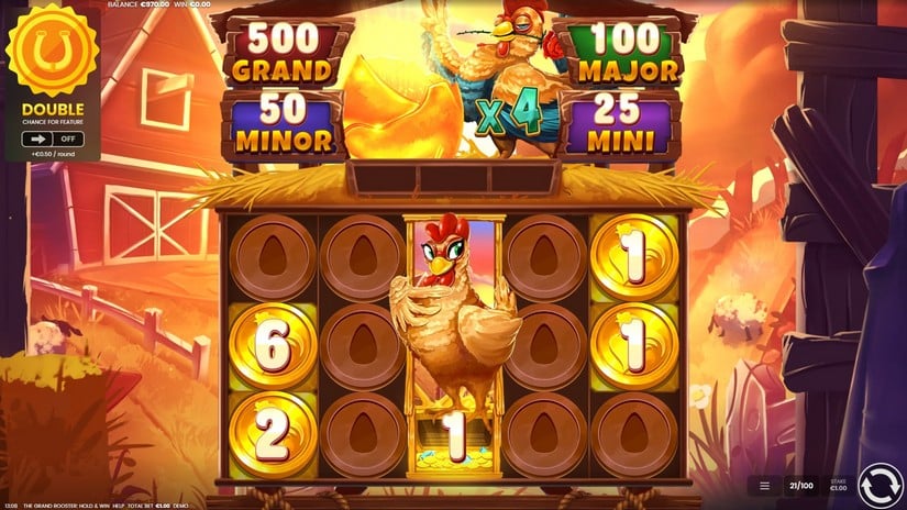 The Grand Rooster: Hold & Win slot screen 6
