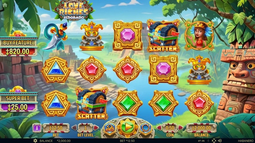 Love And Riches: Eldorado slot screen 1