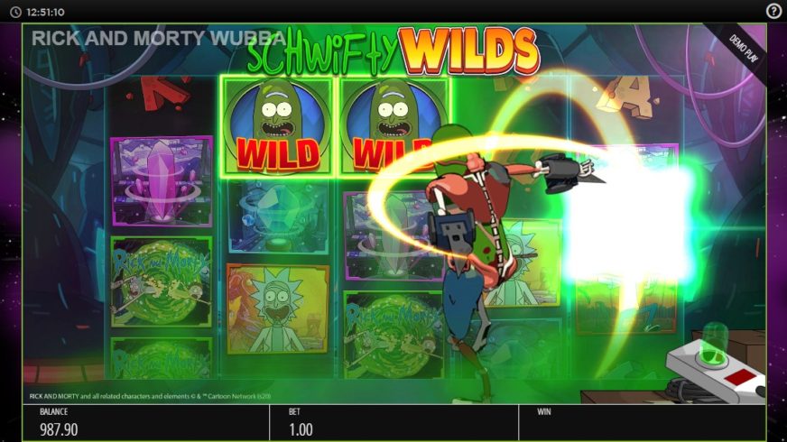 Rick and Morty Wubba Lubba Dub Dub slot screen 3