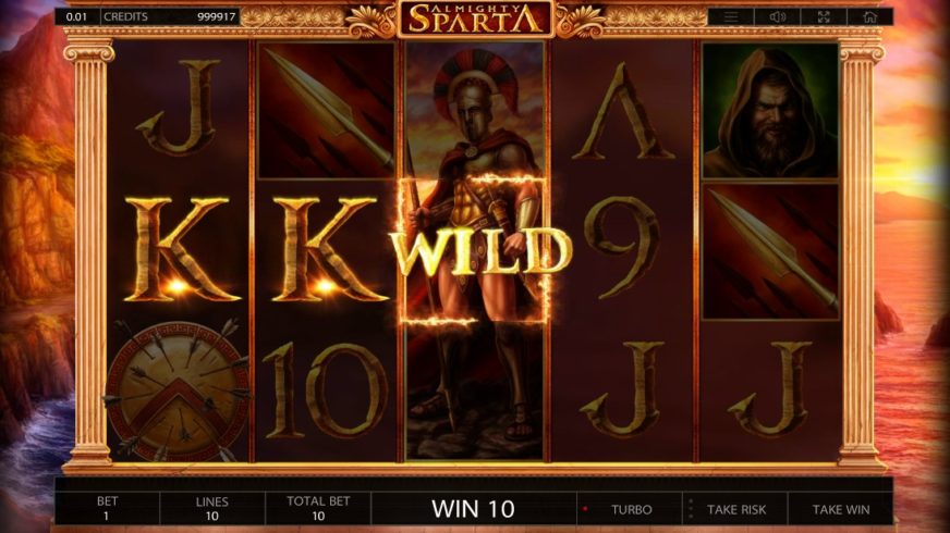 Almighty Sparta slot screen 3