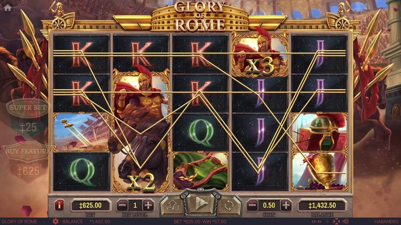 Glory Of Rome slot screen 5