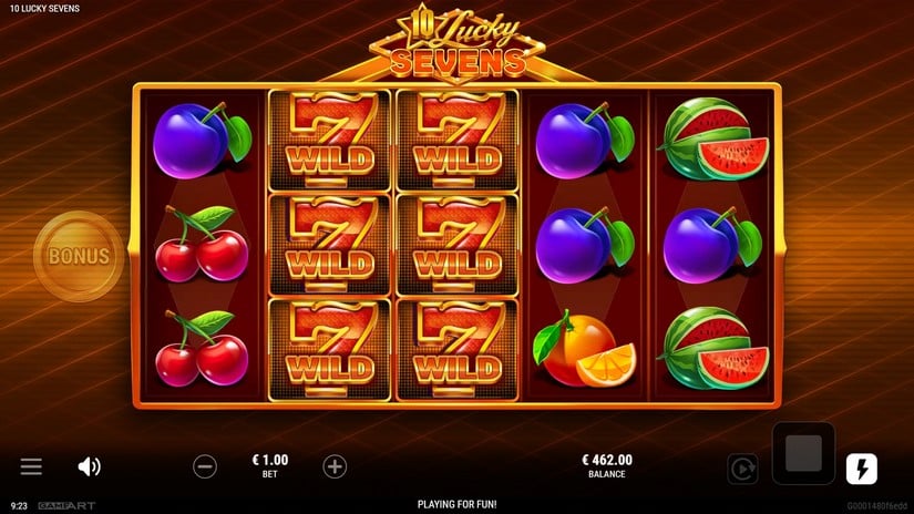 10 Lucky Sevens slot screen 3